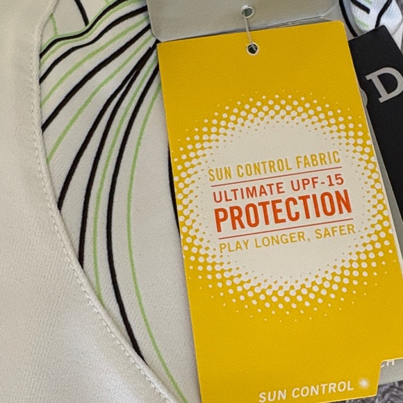 NWT Izod Golf Women's Short Sleeve V Neck Shirt with Cool FX; Sz: L - Picture 6 of 13